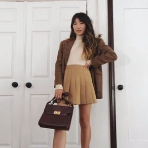 los angeles apparel classic pleated tennis skirt